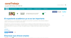 Desktop Screenshot of canaltrabajo.com